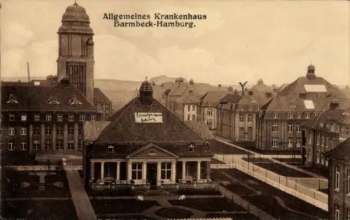 Ak Hamburg Nord Barmbek Barmbeck, Allgemeines Krankenhaus