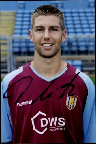Foto Fußballspieler Thomas Hitzlsperger, Portrait, Autogramm, Aston Villa