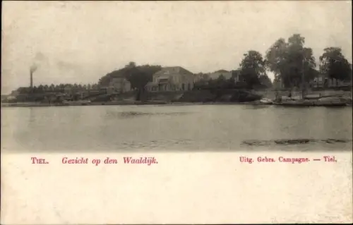 Ak Tiel Gelderland, Blick auf den Waaldijk