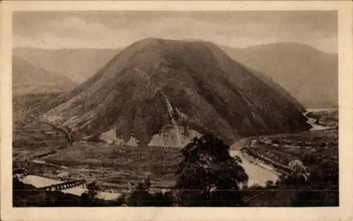 Ak Tolmein Tolmin Slowenien, Berglandschaft, Fluss, Brücke, Isonzotal, Herbst 1917