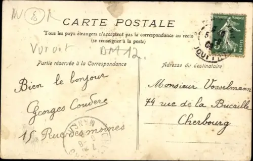 Ak Paris Batignolles Monceau, Rue Cardinet, Rue Pouchet