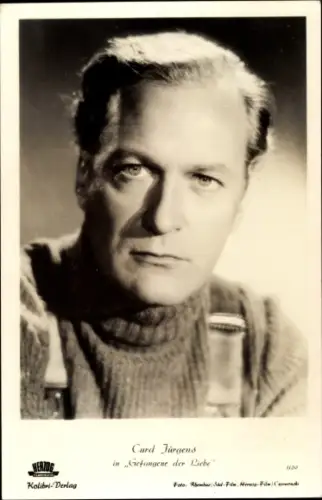 Ak Schauspieler Curd Jürgens, Portrait, Gefangene der Liebe
