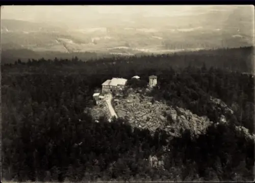 Ak Wunsiedel im Fichtelgebirge Oberfranken, Kösseine, Luftaufnahme