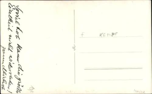 Foto Ak Kempf, Autogramm