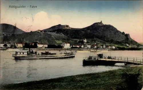 Ak Königswinter am Rhein, Fähre