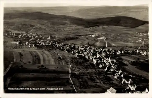 Ak Hettenleidelheim in der Pfalz, Fliegeraufnahme