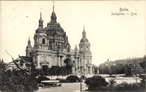 Ak Berlin Mitte, Lustgarten, Dom