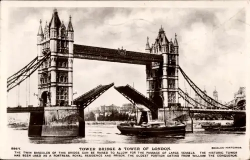 Ak London City England, Tower Bridge