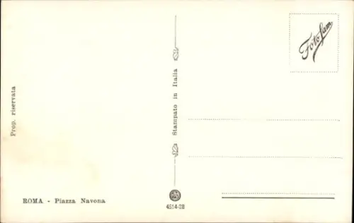 Ak Roma Rom Lazio, Piazza Navona