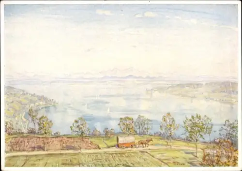 Künstler Ak Dieter, Hans, Meersburg, Bodensee