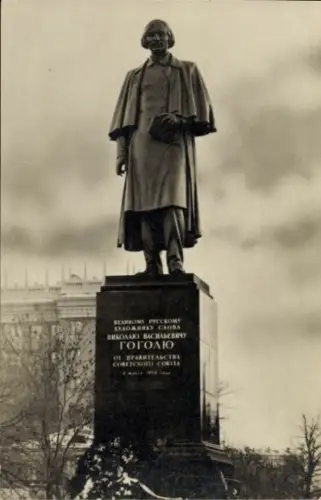 Ak Moskau Russland, Gogol Denkmal