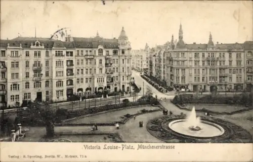 Ak Berlin Schöneberg, Viktoria Luise Platz, Münchener Straße