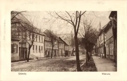 Ak Dömitz an der Elbe Mecklenburg,  Elbstraße
