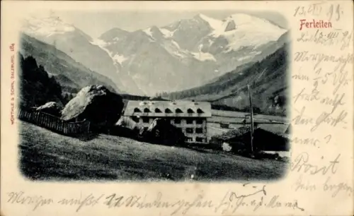 Ak Ferleiten Fusch an der Großglocknerstraße in Salzburg, Panorama
