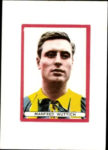 Autogrammkarte Fußballer Manfred Wuttich, Eintracht Braunschweig, Autogramm