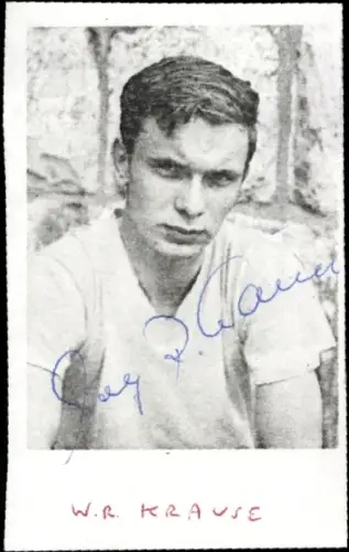 Autogramm Fußballer Wolf Rüdiger Krause, Eintracht Braunschweig