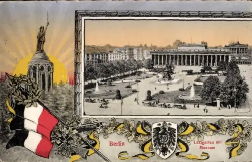 Wappen Passepartout Ak Berlin Mitte, Lustgarten, Museum