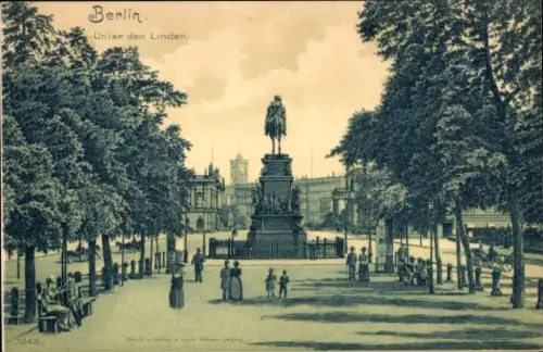 Litho Berlin Mitte, Unter den Linden, Denkmal
