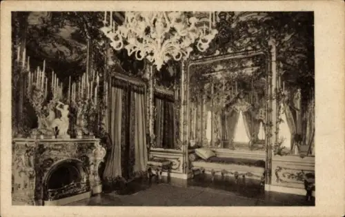 Ak Herrenchiemsee Herreninsel Chiemsee Oberbayern, Schloss, Jagdzimmer