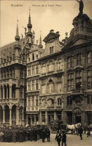 Ak Bruxelles Brüssel, Häuser am Grand-Place