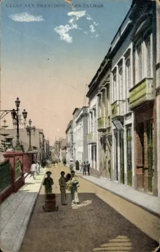 Ak Las Palmas de Gran Canaria Kanarische Inseln, Calle San Francisco