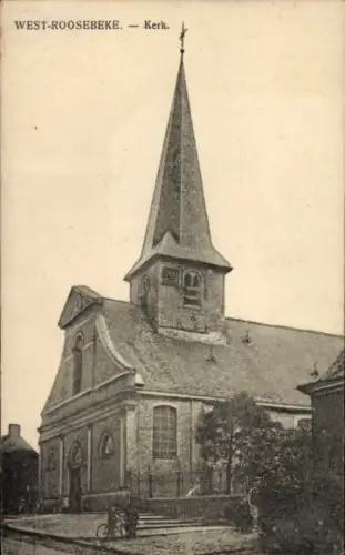 Ak Westrozebeke Westroosebeke Westflandern, Kirche