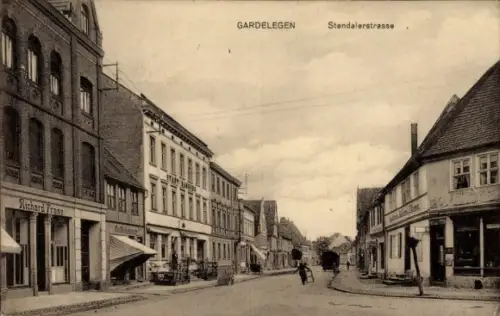 Ak Gardelegen in der Altmark, Stendalerstraße, Richard Franc, Garcelegern,  