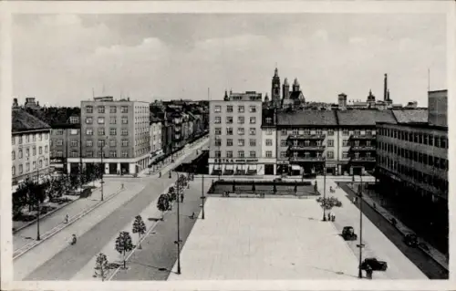 Ak Hradec Králové Königgrätz Stadt, Marktplatz