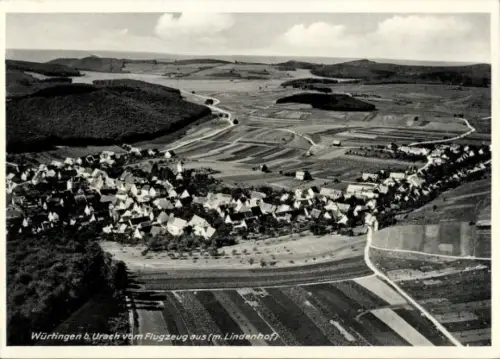 Ak Würtingen St. Johann Schwäbische Alb Württemberg, Luftaufnahme