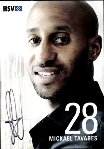 Autogrammkarte Fußballer Mickael Tavares, Hamburger SV, Autogramm