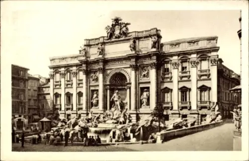 Ak Roma Rom Lazio, Fontana di Trevi, Brunnen,  Architektur, Rom