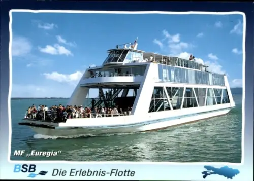 Ak Bodensee, Fähre Euregia, Erlebnis-Flotte