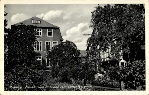 Ak Olsberg im Sauerland, Sanatorium Dr. Grüne, Gartenansicht, Olsberg