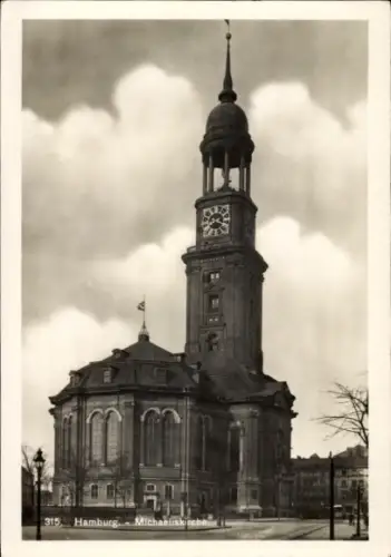 Ak Hamburg Mitte Neustadt, Michaeliskirche, Kirche St. Michaelis, Michel