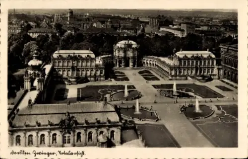 Ak Dresden Altstadt, Königlicher Zwinger, Gesamtansicht
