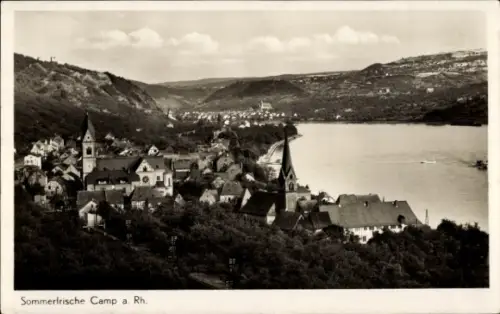 Ak Kamp Bornhofen am Rhein, Gesamtansicht