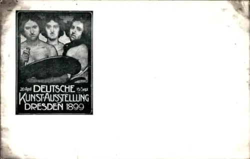 Ak Dresden, Deutsche Kunstausstellung 1899