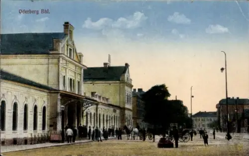 Ak Bohumín Oderberg Region Mährisch Schlesien, Bahnhof