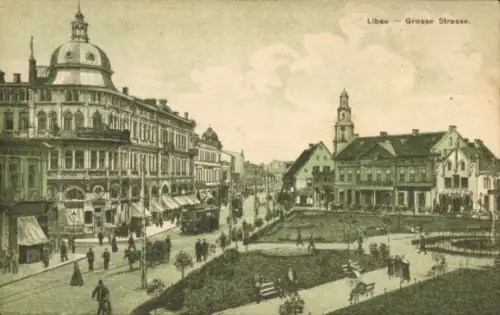 Ak Liepaja Libau Lettland, Große Straße