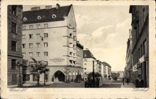 Ak Wien 15 Rudolfsheim Fünfhaus Österreich, Eberthof, Gemeinde Wien