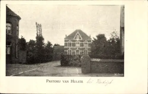 Ak Hulste Harelbeke Westflandern, Pastorei