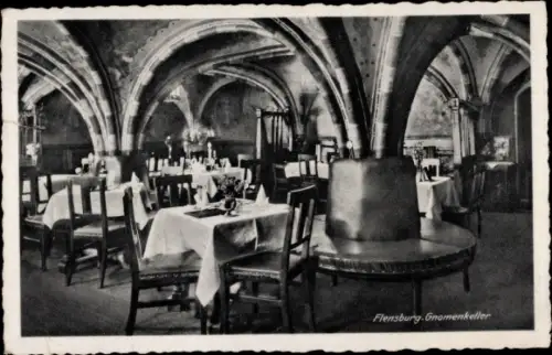 Ak Flensburg in Schleswig Holstein, Gnomenkeller, Innenansicht