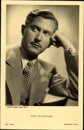 Ak Schauspieler Willy Eichberger, Portrait