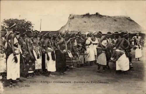 CPA Dakar, Sénégal, Afrique Occidentale, Dansen de Féticheuses