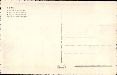 Ak Roma Rom Lazio, Konstantinsbogen