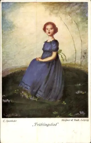 Künstler Ak Sporleder, C., Frühlingslied