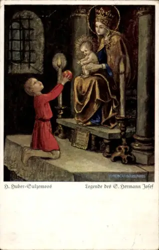 Künstler Ak Huber-Sulzemoos, H., Legende des Hermann Josef