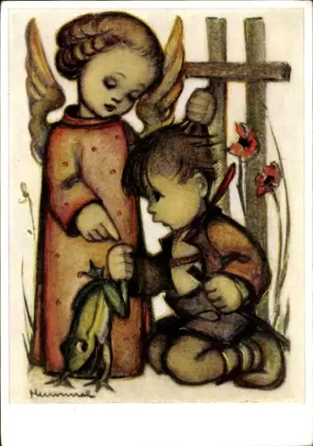 Künstler Ak Hummel, Quäle nie ein Tier zum Scherz, denn es fühlt wie du den Schmerz