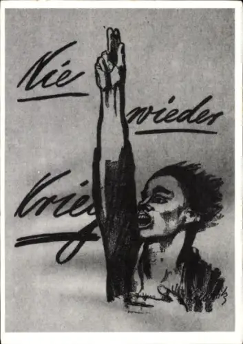 Künstler Ak Kollwitz, Käthe, Nie wieder Krieg