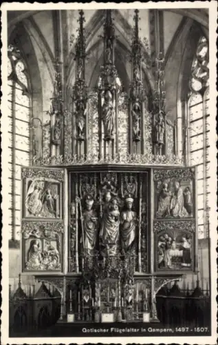 Ak Gampern Vöcklabruck Oberösterreich, Gotischer Flügelaltar
